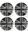 Mini Wheel centre Gel Badges Stickers decals x4