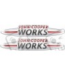 John Cooper Works Gel Badges Adhesivos x2