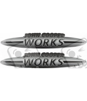 John Cooper Works Gel Badges Adhesivos x2 (Producto compatible)
