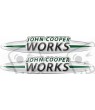 John Cooper Works Gel Badges Autocollant x2