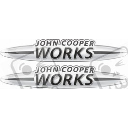 John Cooper Works Gel Badges Aufkleber x2