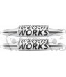 John Cooper Works Gel Badges Adesivi x2