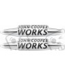 John Cooper Works Gel Badges Aufkleber x2