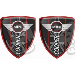 Mini Cooper Badges 70mm adesivos x2