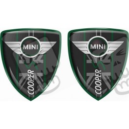Mini Cooper S Badges Gel Badges decals x2