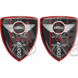 Mini Cooper S Badges 70mm Aufkleber x2