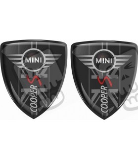 Mini Cooper S Badges 70mm Stickers decals x2