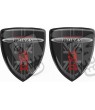 Mini JCW Badges 70mm 70mm Autocollant x2