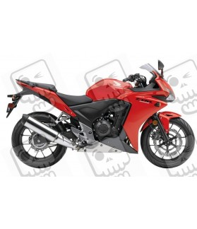 Honda CBR 500R YEAR 2013 RED DECALS (Compatible Product)
