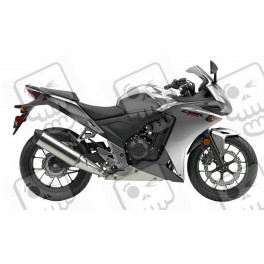 Honda CBR 500R YEAR 2015 SILVER DECALS