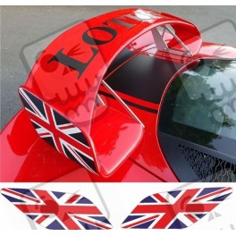 Lotus Exige S series 3 rear Wing GB Flag ADESIVOS