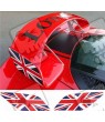 Lotus Exige S series 3 rear Wing GB Flag ADESIVOS
