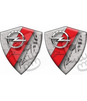 Opel Racing Wing / Panel Badges 80mm adesivos (Produto compatível)