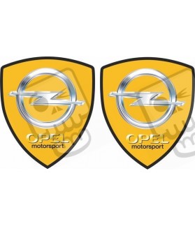 Opel Motorsport Wing Panel Badges 80mm Stickers