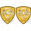 Opel Motorsport Wing Panel Badges 80mm Stickers (Compatible Product)