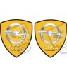 Opel Motorsport Wing Panel Badges 80mm Stickers