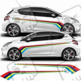 Peugeot 208 PTS Rallye Stripes adhesivos