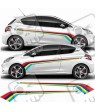 Peugeot 208 PTS Rallye Stripes stickers