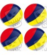 Peugeot Wheel centre Gel Badges Adesivi x4