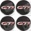 Peugeot Wheel centre Gel Badges Adesivi x4 (Prodotto compatibile)