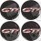 Peugeot Wheel centre Gel Badges decals x4 (Compatible Product)