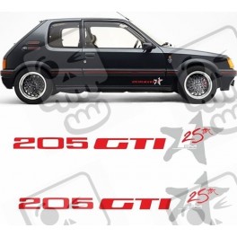Peugeot 205 Rallye aufkleber