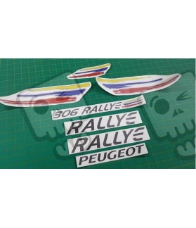 Peugeot 306 Rallye ANTHRACITE & SILVER stickers (Compatible Product)