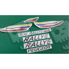 Peugeot 306 Rallye ANTHRACITE & SILVER adhesivos