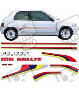 Peugeot 106 Rallye Stripes adesivi (Prodotto compatibile)
