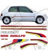 Peugeot 106 Rallye Stripes aufkleber
