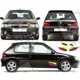 Peugeot 106 Rallye Stripes autocollant