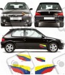 Peugeot 106 Rallye Stripes adhesivos