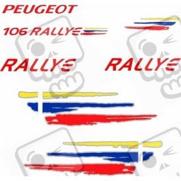 Peugeot 106 Rallye Stripes decals