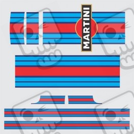 PORSCHE 991 Martini over the top & side Stripes ADESIVI