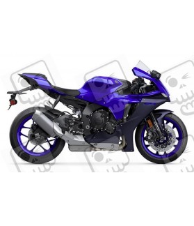 Yamaha YZF-R1 YEAR 2020 BLUE-BLACK aufkleber
