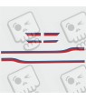 PORSCHE 718 Cayman / Boxster Martini Stripes ADESIVOS