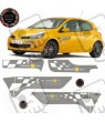 Renault Clio R27 R.S. F1 Team Stripes ADESIVI