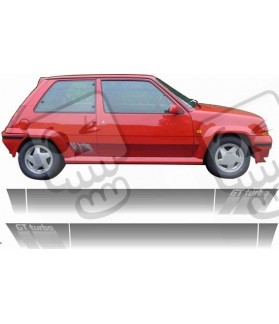 Renault 5 GT Turbo Stripes STICKERS (Compatible Product)