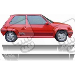 Renault 5 GT Turbo Stripes DECALS