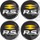 RENAULT RS Wheel centre Gel Badges adesivos x4 (Produto compatível)