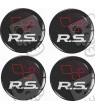 RENAULT RS Wheel centre Gel Badges adesivos x4