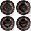 RENAULT FIA F1 Champions Wheel centre Gel Badges Stickers decals x4 (Compatible Product)