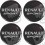 RENAULT Wheel centre Gel Badges adesivos x4 (Produto compatível)