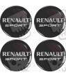 RENAULT Wheel centre Gel Badges Autocollant x4