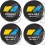 RENAULT Wheel centre Gel Badges Adhesivos x4 (Producto compatible)