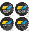 RENAULT Wheel centre Gel Badges Aufkleber x4