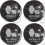 RENAULT Wheel centre Gel Badges Aufkleber x4 (Kompatibles Produkt)