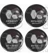 RENAULT Wheel centre Gel Badges Aufkleber x4