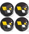 RENAULT Wheel centre Gel Badges Autocollant x4