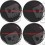 RENAULT Trophy Wheel centre Gel Badges Adhesivos x4 (Producto compatible)